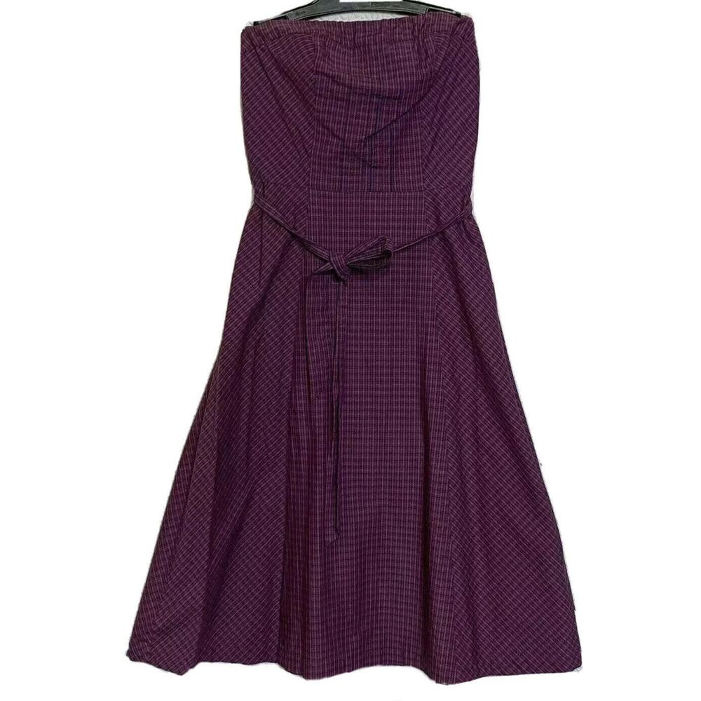 American Eagle Outfitters Purple cotton Compact Bustier Dress sleeveless sz 0
